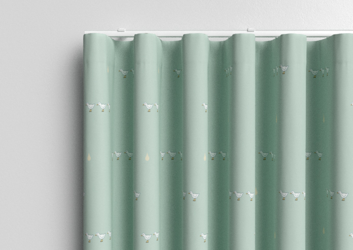 Puddle Down, Mummy Duck Egg - Made to Measure Curtains - Image 13